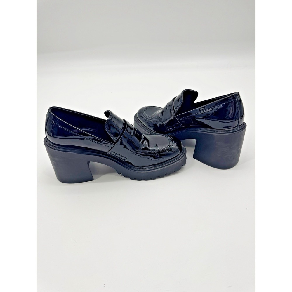 Y2K Whimsigoth Jonnie Platform Loafers Shoe Size 10 Patent Leather Chunky Preppy